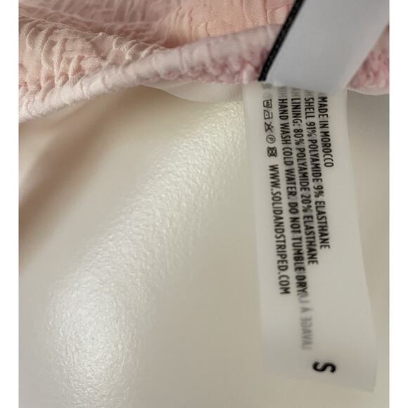 Solid & Striped Swim Pullover Bikini Top Textured Swimwear - Picture 8 of 8